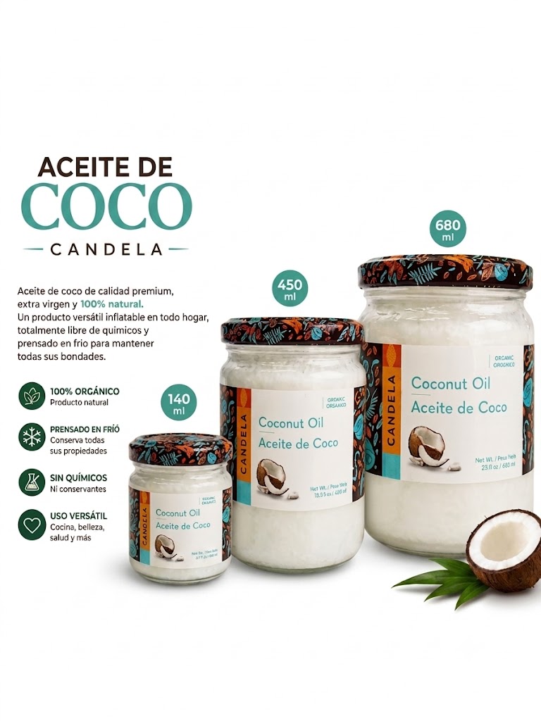 Aceites Coco orgánico 680ml